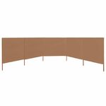 vidaXL Paravent 5 panneaux Tissu 600 x 80 cm Taupe