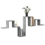 vidaXL Étagère murale sonoma gris 104 5x10x43 cm bois d'ingénierie
