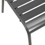 vidaXL Mobilier de bistro 3 Pièces Acier Gris foncé