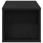 vidaXL Meuble TV Chêne noir 100 x 30 x 26 5 cm Bois d'ingénierie