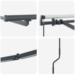 vidaXL Auvent avec Anthracite 3 5 x 2 5 m Métal