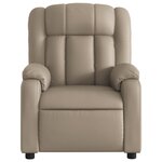 vidaXL Fauteuil de massage inclinable Cappuccino Similicuir