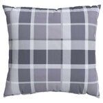 vidaXL Coussin d'extérieur 4 Pièces Carreaux Grisel 40 x 40 cm Tissu