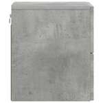 vidaXL Cabinet de chevet mural 2 Pièces Gris béton 34 5 x 33 x 40 cm