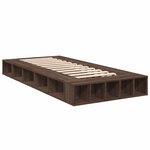 vidaXL Cadre de lit sans matelas chêne marron 90x190 cm