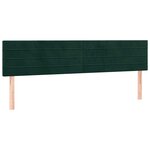 vidaXL Sommier à lattes de lit avec matelas LED vert foncé 120x190 cm