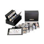 Cartes de rangement en PVC 210 x 143 mm à 1 bande pour timbres-poste.