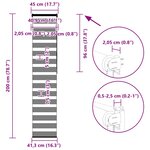 vidaXL Store zèbre gris clair largeur du tissu 40 9 cm polyester