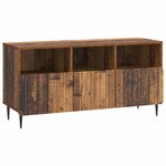vidaXL Meuble TV Bois ancien 102 x 34 5 x 50 cm Bois d'ingénierie