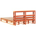 vidaXL Cadre de lit sans matelas cire marron 120x200cm bois pin massif