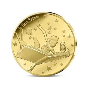 Le Petit Prince Monnaie de 50€ 1/4 Oz Or livre