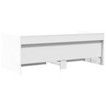 vidaXL Lit de jour avec tiroirs sans matelas blanc 90x200 cm
