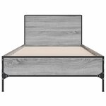 vidaXL Cadre de lit sans matelas sonoma gris 90x200 cm