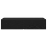 vidaXL Étagère murale avec tiroirs noir 80x33x17 cm bois d'ingénierie
