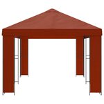 vidaXL Abri de jardin 6 x 3 m Terre cuite Polyester et Acier 190