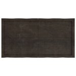 vidaXL Dessus de table bois massif traité bordure assortie