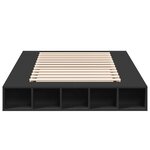 vidaXL Cadre de lit sans matelas noir 120x200 cm