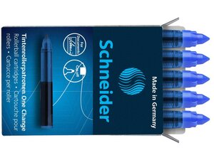 Cartouche roller one change bleue boîte 5 pièces schneider