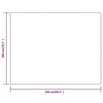 vidaXL Couverture crème 200x240 cm polyester
