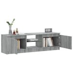 vidaXL Meuble TV avec lumières LED sonoma gris 120x30x36 cm