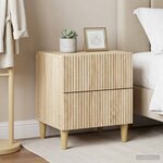 vidaXL Cabinet de chevet 2 pièces Chêne Sonoma 43 x 34 5 x 48 cm