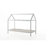 Dallas Lit LP 90X200cm Blanc + Matelas Basic Cool 200x90cm epaisseur 10cm