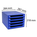 Module De Classement The Box Forever - Bleu Cobalt - Exacompta