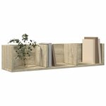 vidaXL Armoires murales 2Pièces chêne sonoma 75x18x16 5cm bois ingénierie