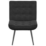 vidaXL Chaise de relaxation noir 64x74x84 cm velours