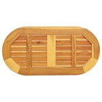 vidaXL Plateau de table Marron 80 x 40 x 2 cm Bois d'acacia massif