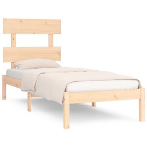 vidaXL Cadre de lit sans matelas 90x190 cm bois massif