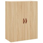 vidaXL Armoire murale chêne sonoma 69 5x34x90 cm