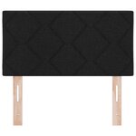 Tête de lit LED vidaXL Design en blocs de diamant Noir 80 cm Tissu