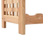 vidaXL Casier à bouteilles pour 25 bouteilles Bois de noyer 63x25x73cm