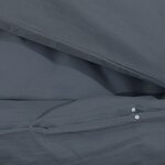 vidaXL Ensemble de housse de couette Anthracite 220x240 cm Coton