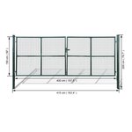 vidaXL Portillon Maille 415 x 200 cm / 400 x 150 cm