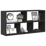 vidaXL Étagère murale noir 100x25x50 cm bois d'ingénierie