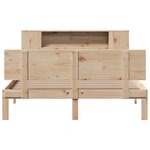 vidaXL Lit bibliothèque sans matelas 150x200 cm bois massif de pin