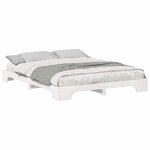 vidaXL Cadre de lit Blanc 160 x 210 cm Pin massif