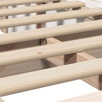 vidaXL Cadre de lit avec stockage Blanc 100 x 200 cm Bois massif