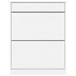 vidaXL Armoire à chaussures ALTA blanc 77x35x96 cm bois massif de pin