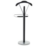 vidaXL Valet de chambre 45 x 35 x 107 cm Noir et gris