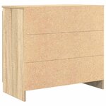 vidaXL Buffet avec tiroir chêne sonoma 71x35x65 cm bois d'ingénierie