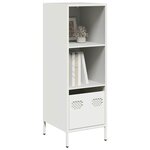 vidaXL Buffet haut blanc 35x39x103 5 cm acier