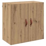 vidaXL Meuble mural chêne artisanal 60 x 31 x 60 cm Bois d'ingénierie