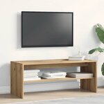 vidaXL Meuble TV chêne artisanal 100x40x40 cm bois d'ingénierie