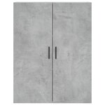 vidaXL Armoires murales 2 Pièces gris béton 69 5x34x90 cm