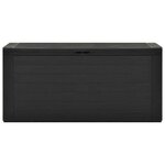 vidaXL Boîte de rangement de jardin Anthracite 116x44x55 cm