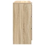 vidaXL Buffet chêne sonoma 100x35x76 cm bois d'ingénierie