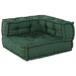 vidaXL Unité de canapé modulaire 4 Pièces Vert Tissu